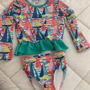 Smockingbird sailboat swimsuit- 2 piece